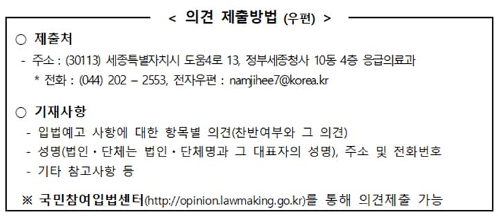 응급의료 전달체계 개편…전문의 확충·전용 병상 의무화 입법예고